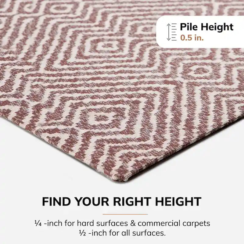 Tapis de chaise 36 x 48 avec surface en tissu – 1/4 po d'épaisseur