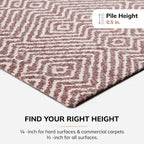 Tapis de chaise 36 x 48 avec surface en tissu – 1/4 po d'épaisseur