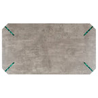 Table basse rectangulaire contemporaine à pieds en verre - 43L x 24P x 16H
