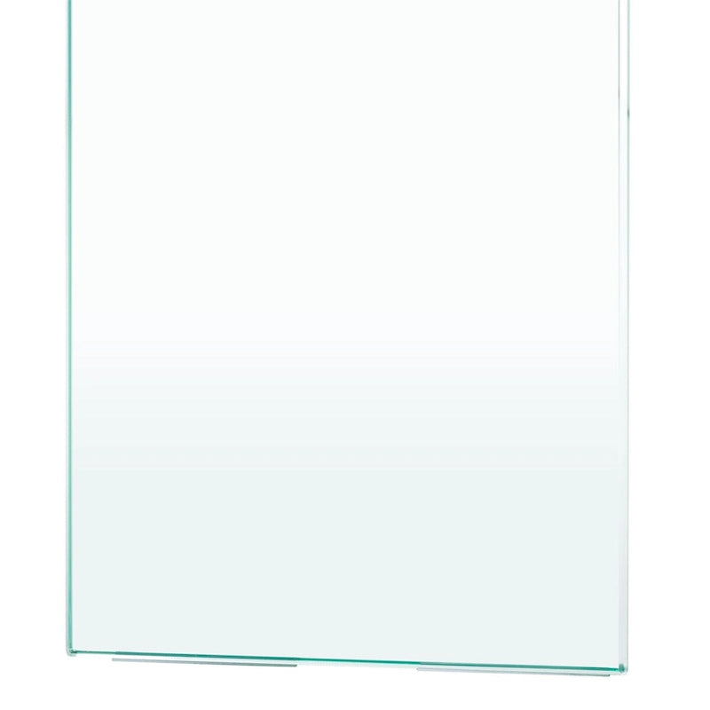 Table basse rectangulaire contemporaine à pieds en verre - 43L x 24P x 16H